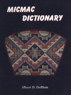 cover image of Micmac dictionary